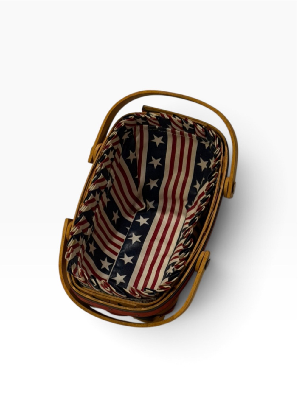 Longaberger Patriotic Basket One Size Beige Red Blue